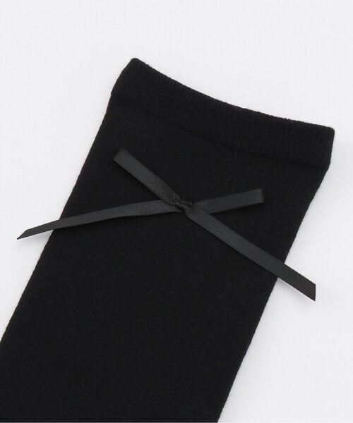 LOVETOXIC（ラブトキシック）の「リボンハイソックス（ソックス/靴下・キッズ・ブラック/オフホワイト/ネイビー・20-22cm/23-25cm）」の4枚目の写真