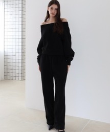 off shoulder sweat set up