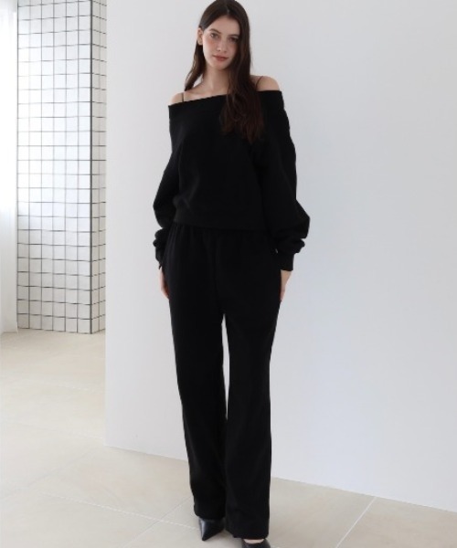 off shoulder sweat set up（スウェット）｜celon（セロン）の
