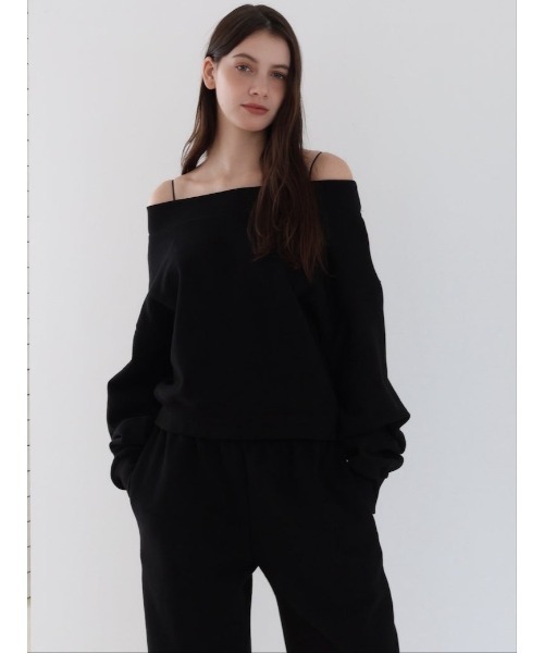 celon(セロン)の「off shoulder sweat set up(スウェット・レディース・グレー/アイボリー/ブラック/その他・FREE)」の10枚目の写真