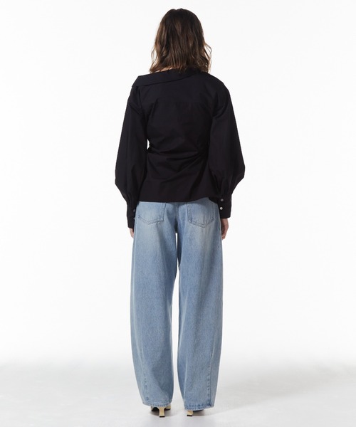 JOSE MOON（ジョゼムーン）の「DEFORMATION PEARL SHIRT/デフォメーションパールシャツ（シャツ/ブラウス・レディース・ホワイト/ブラック・FREE）」の11枚目の写真