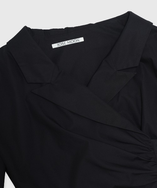 JOSE MOON（ジョゼムーン）の「DEFORMATION PEARL SHIRT/デフォメーションパールシャツ（シャツ/ブラウス・レディース・ホワイト/ブラック・FREE）」の21枚目の写真