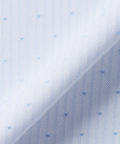 TOKYO SHIRTS（トウキョウシャツ）の「COFREX 形態安定ノンアイロン ワイド 長袖ビジネスワイシャツ（ビジネスシャツ・レディース・ブルー・S/M/L/LL/XL）」の5枚目の写真