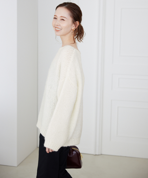 トリコットジーンマルク SLOBE別注 PO KNIT ホワイト 追加2》TRICOTS JEAN MARC/トリコットジーンマルク SLOBE別注 PO KNIT