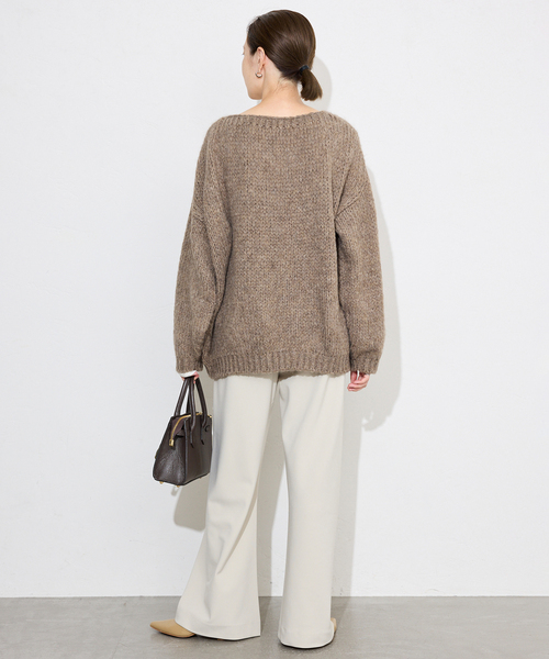 TRICOTS JEAN MARC（トリコットジーンマルク）の「《追加2》TRICOTS JEAN MARC/トリコットジーンマルク SLOBE別注 PO KNIT（ニット/セーター・レディース・ボルドー/ピンク/ベージュ系その他/ホワイト・FREE）」の5枚目の写真