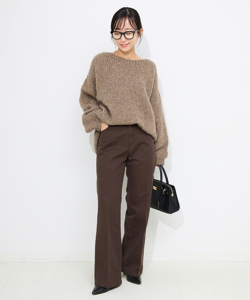 TRICOTS JEAN MARC（トリコットジーンマルク）の「《追加2》TRICOTS JEAN MARC/トリコットジーンマルク SLOBE別注 PO KNIT（ニット/セーター・レディース・ボルドー/ピンク/ベージュ系その他/ホワイト・FREE）」の11枚目の写真