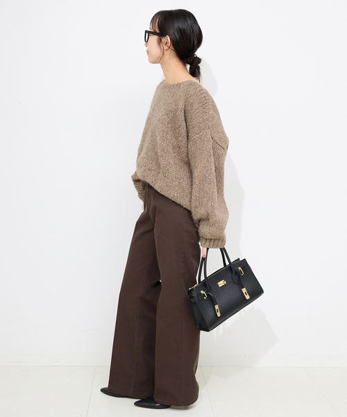 TRICOTS JEAN MARC（トリコットジーンマルク）の「《追加2》TRICOTS JEAN MARC/トリコットジーンマルク SLOBE別注 PO KNIT（ニット/セーター・レディース・ボルドー/ピンク/ベージュ系その他/ホワイト・FREE）」の12枚目の写真