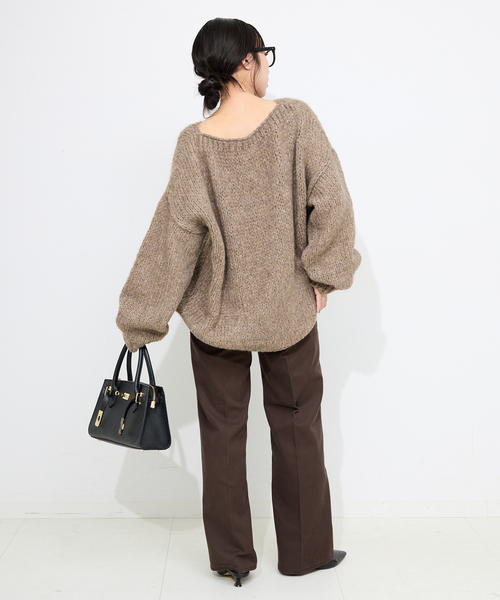 TRICOTS JEAN MARC（トリコットジーンマルク）の「《追加2》TRICOTS JEAN MARC/トリコットジーンマルク SLOBE別注 PO KNIT（ニット/セーター・レディース・ボルドー/ピンク/ベージュ系その他/ホワイト・FREE）」の13枚目の写真