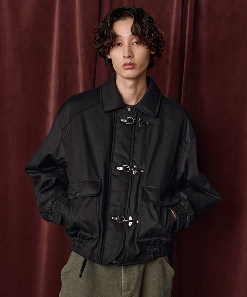 Bleme(ブレム)の「ファイヤーマン 中綿ボリューム オイルドコットン ブルゾン(ブルゾン・メンズ・ブラック/ブラウン・M/S/XL/L)」の8枚目の写真