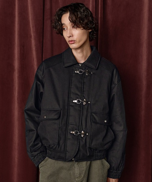 Bleme(ブレム)の「ファイヤーマン 中綿ボリューム オイルドコットン ブルゾン(ブルゾン・メンズ・ブラック/ブラウン・M/S/XL/L)」の9枚目の写真