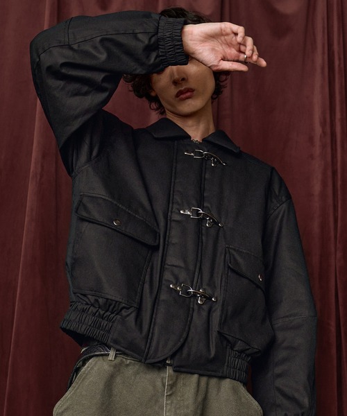 Bleme(ブレム)の「ファイヤーマン 中綿ボリューム オイルドコットン ブルゾン(ブルゾン・メンズ・ブラック/ブラウン・M/S/XL/L)」の6枚目の写真