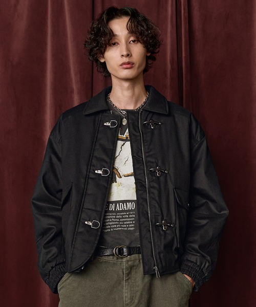 Bleme(ブレム)の「ファイヤーマン 中綿ボリューム オイルドコットン ブルゾン(ブルゾン・メンズ・ブラック/ブラウン・M/S/XL/L)」の4枚目の写真