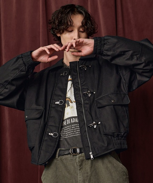 Bleme ファイヤーマン　ボリューム　中綿　ブルゾン　ブラック ファイヤーマン ボリューム 中綿ブルゾン（700フィルパワー