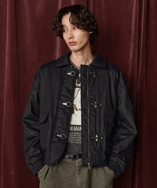 Bleme ファイヤーマン　ボリューム　中綿　ブルゾン　ブラック ファイヤーマン ボリューム 中綿ブルゾン（700フィルパワー