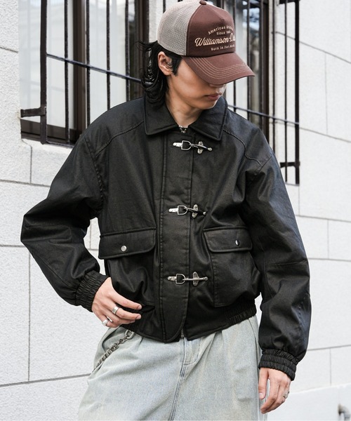 Bleme ファイヤーマン　ボリューム　中綿　ブルゾン　ブラック ファイヤーマン ボリューム 中綿ブルゾン（700フィルパワー