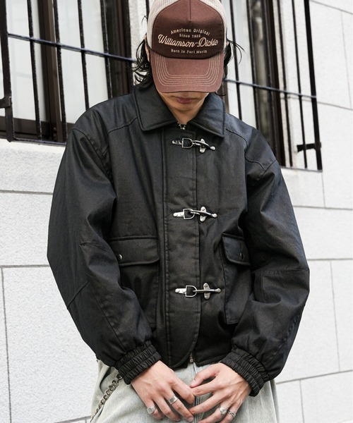 REFLEM【レフレム】ファイヤーマンバックルハイネックブルゾン