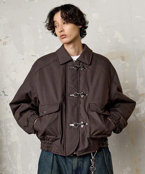 Bleme(ブレム)の「ファイヤーマン 中綿ボリューム オイルドコットン ブルゾン(ブルゾン・メンズ・ブラック/ブラウン・M/S/XL/L)」の13枚目の写真