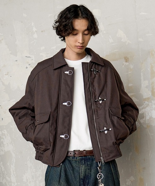 Bleme(ブレム)の「ファイヤーマン 中綿ボリューム オイルドコットン ブルゾン(ブルゾン・メンズ・ブラック/ブラウン・M/S/XL/L)」の5枚目の写真