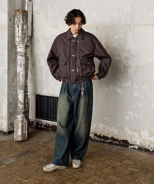 ファイヤーマン 中綿ボリューム オイルドコットン ブルゾン