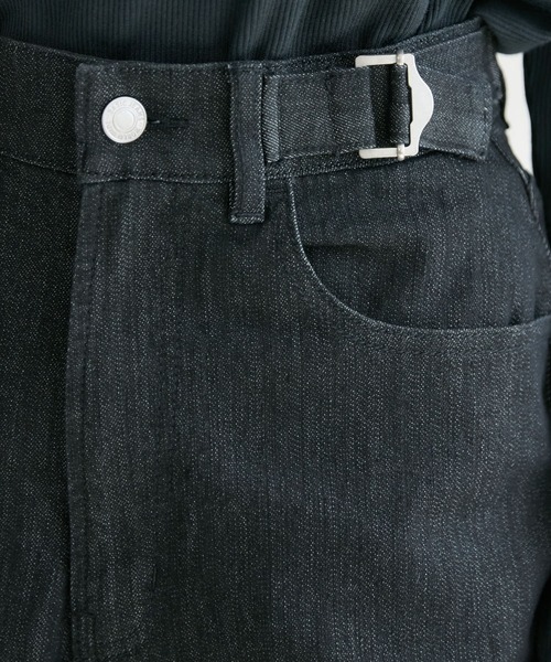 KATHARINE ROSS（キャサリンロス）の「【PILLINI/ピリーニ】タブ付ストレートデニムパンツ（デニムパンツ・レディース・ブラック/ネイビー・SMALL/MEDIUM/LARGE）」の13枚目の写真