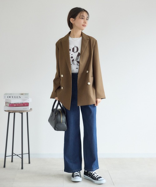 KATHARINE ROSS（キャサリンロス）の「【PILLINI/ピリーニ】タブ付ストレートデニムパンツ（デニムパンツ・レディース・ブラック/ネイビー・SMALL/MEDIUM/LARGE）」の18枚目の写真