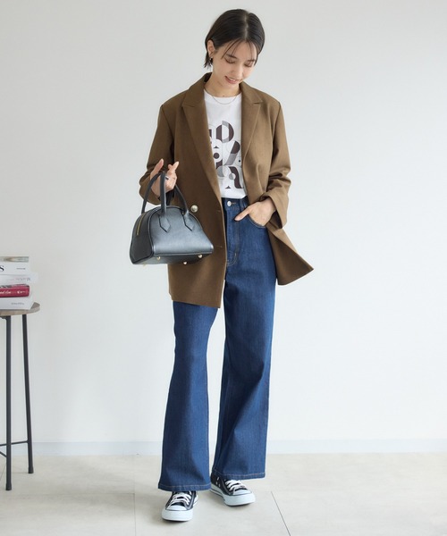 KATHARINE ROSS（キャサリンロス）の「【PILLINI/ピリーニ】タブ付ストレートデニムパンツ（デニムパンツ・レディース・ブラック/ネイビー・SMALL/MEDIUM/LARGE）」の14枚目の写真