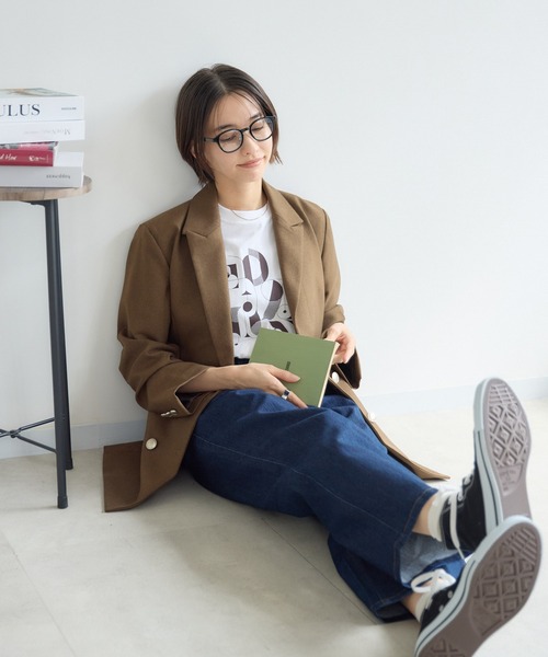 KATHARINE ROSS（キャサリンロス）の「【PILLINI/ピリーニ】タブ付ストレートデニムパンツ（デニムパンツ・レディース・ブラック/ネイビー・SMALL/MEDIUM/LARGE）」の16枚目の写真