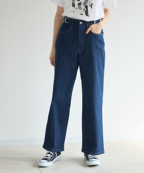 KATHARINE ROSS（キャサリンロス）の「【PILLINI/ピリーニ】タブ付ストレートデニムパンツ（デニムパンツ・レディース・ブラック/ネイビー・SMALL/MEDIUM/LARGE）」の15枚目の写真