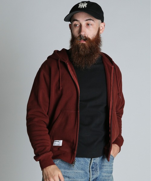 schott（ショット）の「Schott/ショット/BLANK ZIP HOODED/ブランク ジップ パーカー（パーカー・メンズ・ブラック/グレー/ブラウン・M/L/XL）」の3枚目の写真