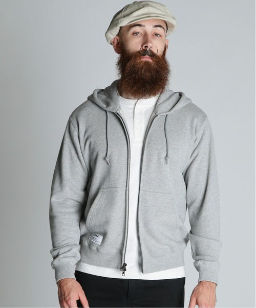 schott（ショット）の「Schott/ショット/BLANK ZIP HOODED/ブランク ジップ パーカー（パーカー・メンズ・ブラック/グレー/ブラウン・M/L/XL）」の2枚目の写真