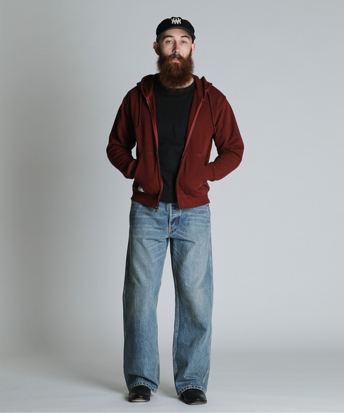 schott（ショット）の「Schott/ショット/BLANK ZIP HOODED/ブランク ジップ パーカー（パーカー・メンズ・ブラック/グレー/ブラウン・M/L/XL）」の22枚目の写真