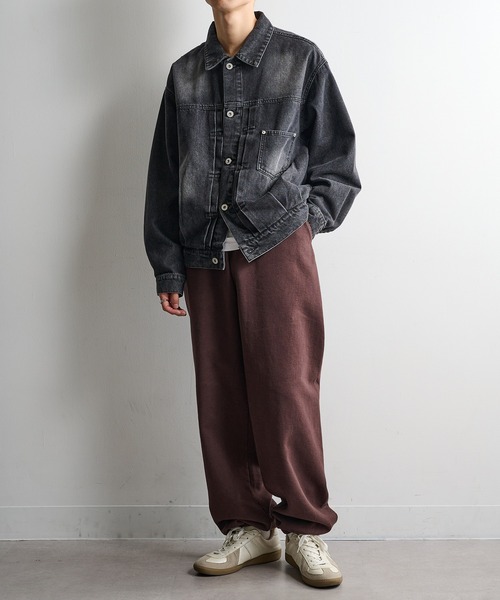 LOS ANGELES APPAREL（ロサンゼルスアパレル）の「【Los Angeles Apparel】Heavy Fleece Sweatpant 14Oz Garment Dye オンス ヘビーウェイト フリース スウェットパンツ ガーメントダイ 裏起毛 USA製  L-HF04GD UNTR（スウェットパンツ・メンズ・ブラウン/グリーン/ライトグリーン/ネイビー/グレー/ブルー/オリーブ/ブラック・S/M/L/XL/XXL）」の11枚目の写真