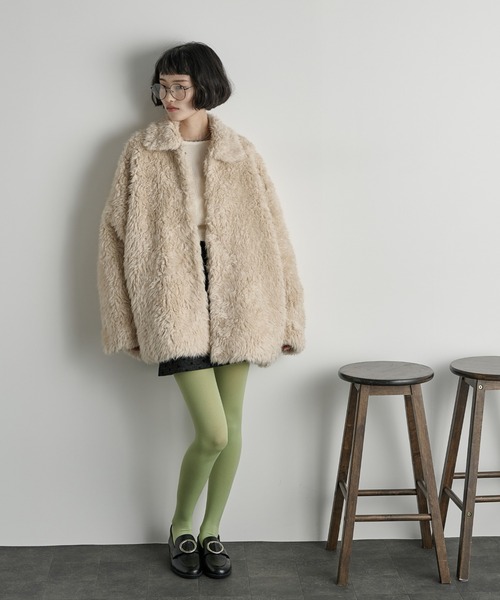 SOLNI フェイクファーフーディコート 新品未使用 楽天市場】フェイク フォックスファー コート ショート丈 : NISHIKIYA