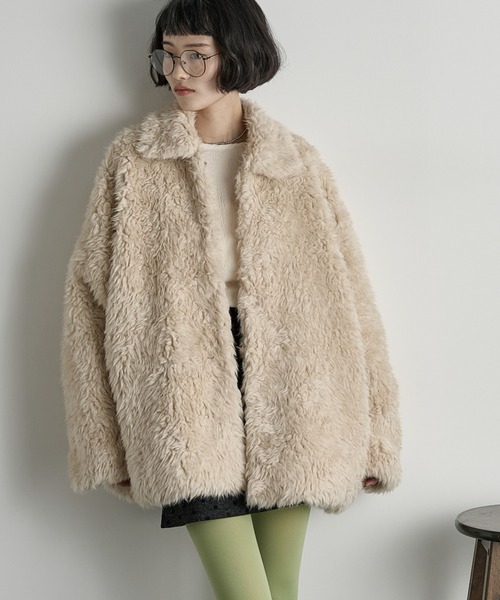 フェイクファーミドルコート（その他アウター）｜THE YOn（ザヨン）の