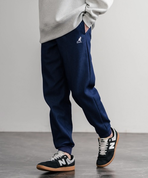 KANGOL(カンゴール)の「KANGOL カンゴール 別注コラボ蓄熱裏フリースヒートテーパードジョガーイージーパンツ(その他パンツ・メンズ・カーキ/ブラック/チャコール/ブラック系/インディゴブルー/ライトインディゴブルー/ホワイト/ベージュ/ネイビー/ブラウン/グレー・M/L/S/XL)」の10枚目の写真