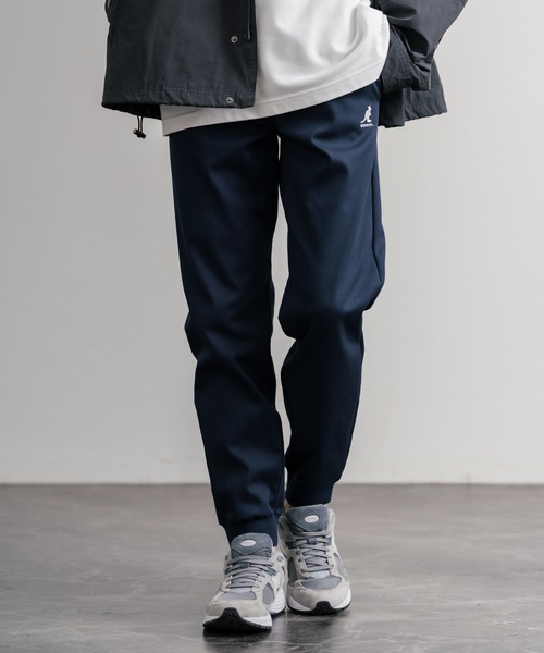 KANGOL(カンゴール)の「KANGOL カンゴール 別注コラボ蓄熱裏フリースヒートテーパードジョガーイージーパンツ(その他パンツ・メンズ・カーキ/ブラック/チャコール/ブラック系/インディゴブルー/ライトインディゴブルー/ホワイト/ベージュ/ネイビー/ブラウン/グレー・M/L/S/XL)」の17枚目の写真