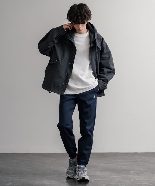 KANGOL(カンゴール)の「KANGOL カンゴール 別注コラボ蓄熱裏フリースヒートテーパードジョガーイージーパンツ(その他パンツ・メンズ・カーキ/ブラック/チャコール/ブラック系/インディゴブルー/ライトインディゴブルー/ホワイト/ベージュ/ネイビー/ブラウン/グレー・M/L/S/XL)」の21枚目の写真