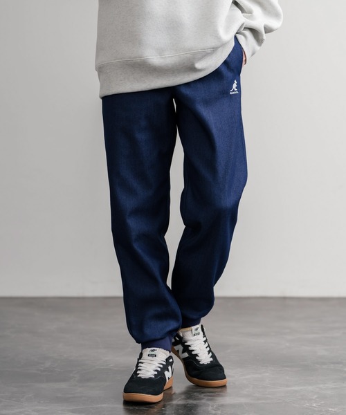 KANGOL(カンゴール)の「KANGOL カンゴール 別注コラボ蓄熱裏フリースヒートテーパードジョガーイージーパンツ(その他パンツ・メンズ・カーキ/ブラック/チャコール/ブラック系/インディゴブルー/ライトインディゴブルー/ホワイト/ベージュ/ネイビー/ブラウン/グレー・M/L/S/XL)」の12枚目の写真