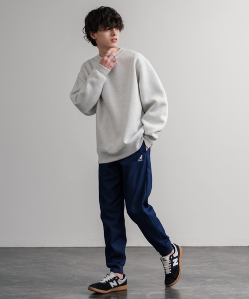 KANGOL(カンゴール)の「KANGOL カンゴール 別注コラボ蓄熱裏フリースヒートテーパードジョガーイージーパンツ(その他パンツ・メンズ・カーキ/ブラック/チャコール/ブラック系/インディゴブルー/ライトインディゴブルー/ホワイト/ベージュ/ネイビー/ブラウン/グレー・M/L/S/XL)」の14枚目の写真