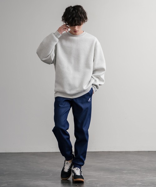 KANGOL(カンゴール)の「KANGOL カンゴール 別注コラボ蓄熱裏フリースヒートテーパードジョガーイージーパンツ(その他パンツ・メンズ・カーキ/ブラック/チャコール/ブラック系/インディゴブルー/ライトインディゴブルー/ホワイト/ベージュ/ネイビー/ブラウン/グレー・M/L/S/XL)」の15枚目の写真