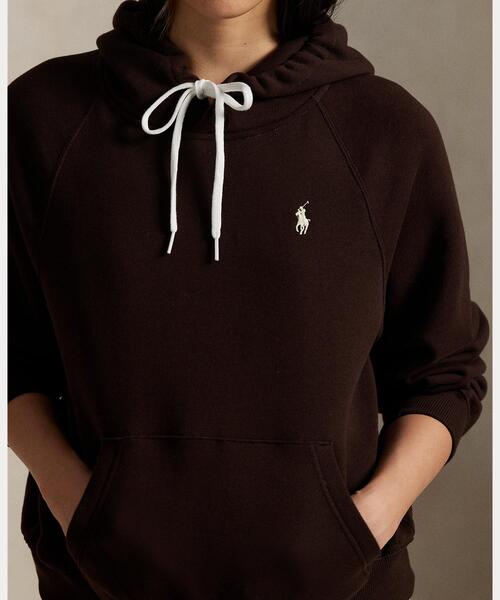 POLO RALPH LAUREN（ポロ ラルフ ローレン）の「シュランケン フィット フリース フーディ（パーカー・レディース・ブラウン・M/S/XS）」の4枚目の写真