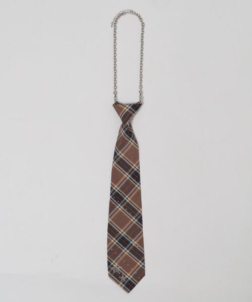 WEGO（ウィゴー）の「WEGO/ネクタイネックレス（ネックレス・レディース・ブルー/ブラウン/ベージュ・FREE）」の7枚目の写真