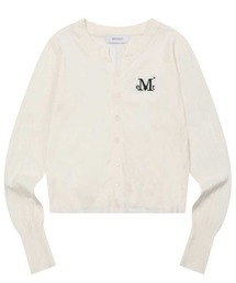 MUCENT（ムセント）の「A'GEM/9 × .kom 『MUCENT/ムーセント』 MARAIS 7 BUTTON CROP HENRY NECK CARDIGAN/7ボタンクロップヘンリーネックカーディガン（カーディガン/ボレロ）」