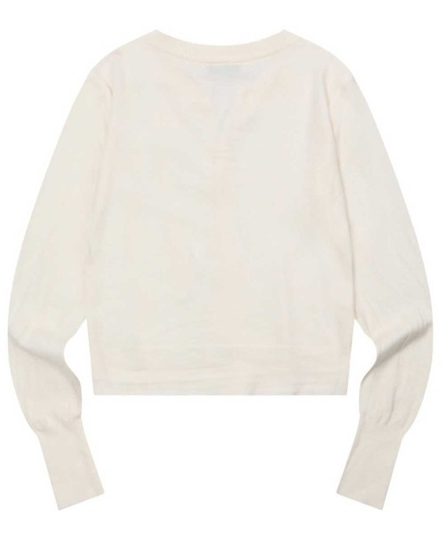 MUCENT（ムセント）の「A'GEM/9 × .kom 『MUCENT/ムーセント』 MARAIS 7 BUTTON CROP HENRY NECK CARDIGAN/7ボタンクロップヘンリーネックカーディガン（カーディガン/ボレロ・レディース・ネイビー/グレー/ブラック/アイボリー・FREE）」の11枚目の写真