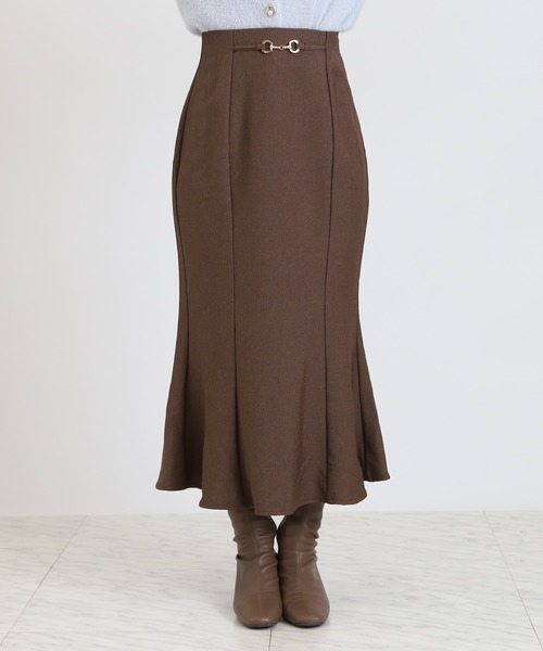 ASTORIA ODIER（アストリアオディール）の「ピンチェックビット付マーメイドスカート（スカート・レディース・ブラウン/ブラック/グレー・MEDIUM/LARGE/SMALL）」の13枚目の写真