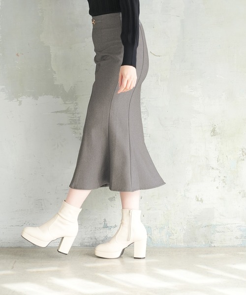 ASTORIA ODIER（アストリアオディール）の「ピンチェックビット付マーメイドスカート（スカート・レディース・ブラウン/ブラック/グレー・MEDIUM/LARGE/SMALL）」の21枚目の写真