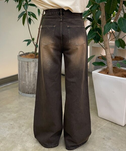 CIAOPANIC（チャオパニック）の「ドット×チェックダメージデニムパンツ（デニムパンツ・レディース・ブルー/ブラウン/ブラック・SMALL/X-SMALL/MEDIUM）」の21枚目の写真