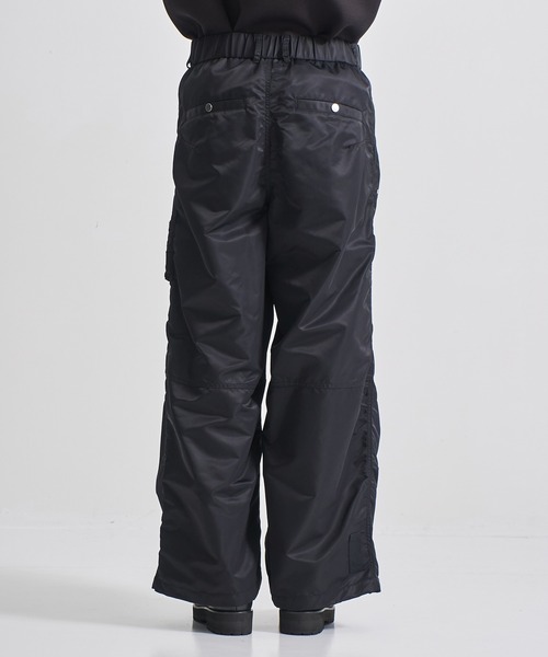 CITY TOKYO（シティトウキョウ）の「【CITY TOKYO/シティートーキョー】MA-1ワイドパンツ（カーゴパンツ・メンズ・ダークグレー/ブラック・1/2）」の6枚目の写真