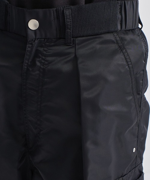 CITY TOKYO（シティトウキョウ）の「【CITY TOKYO/シティートーキョー】MA-1ワイドパンツ（カーゴパンツ・メンズ・ダークグレー/ブラック・1/2）」の9枚目の写真