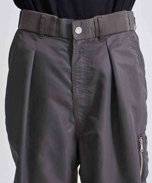 CITY TOKYO（シティトウキョウ）の「【CITY TOKYO/シティートーキョー】MA-1ワイドパンツ（カーゴパンツ・メンズ・ダークグレー/ブラック・1/2）」の19枚目の写真
